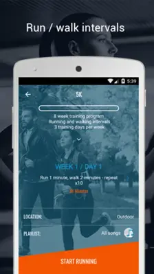 Personal Running Trainer android App screenshot 2